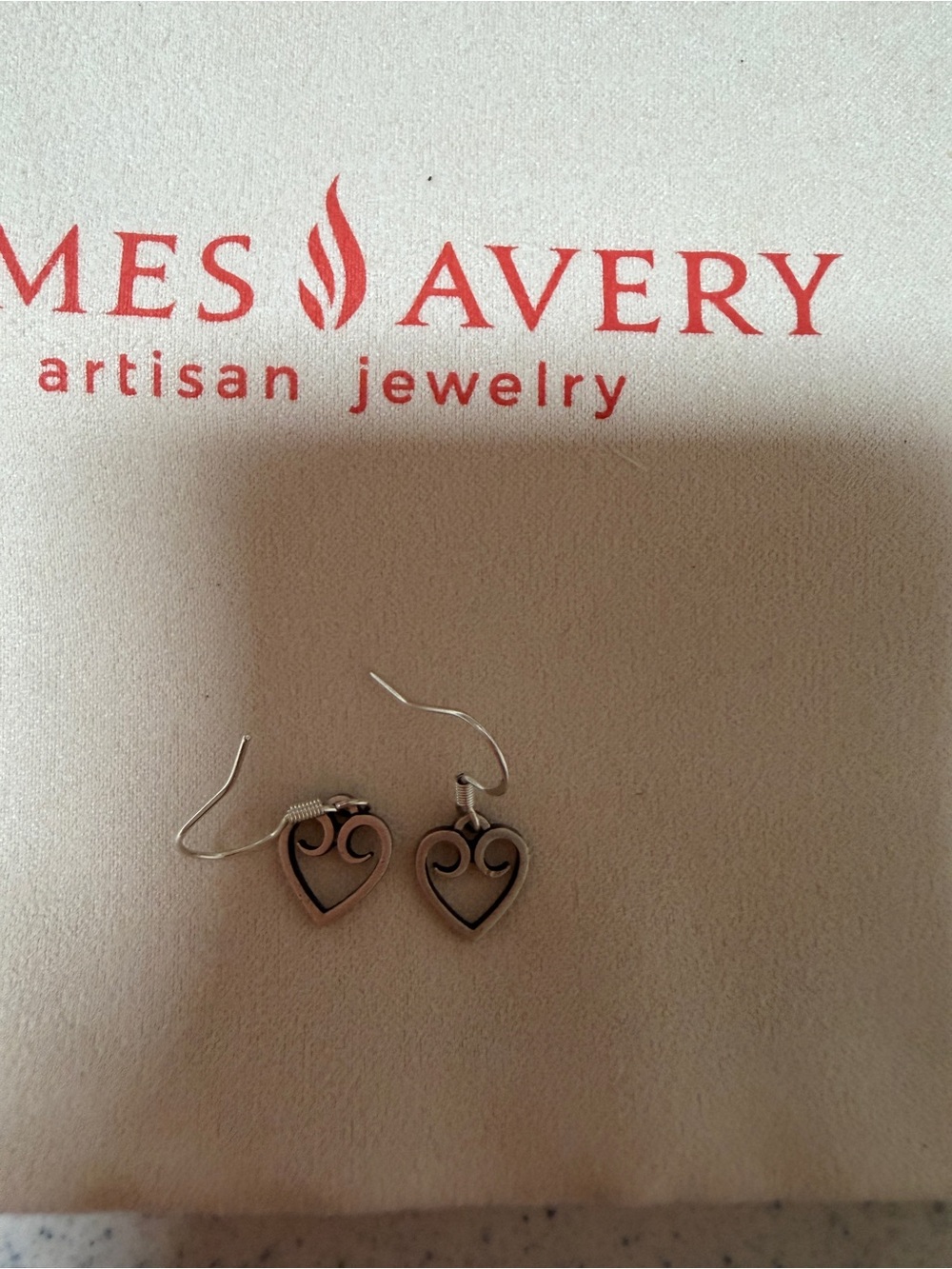 James Avery heart earrings
